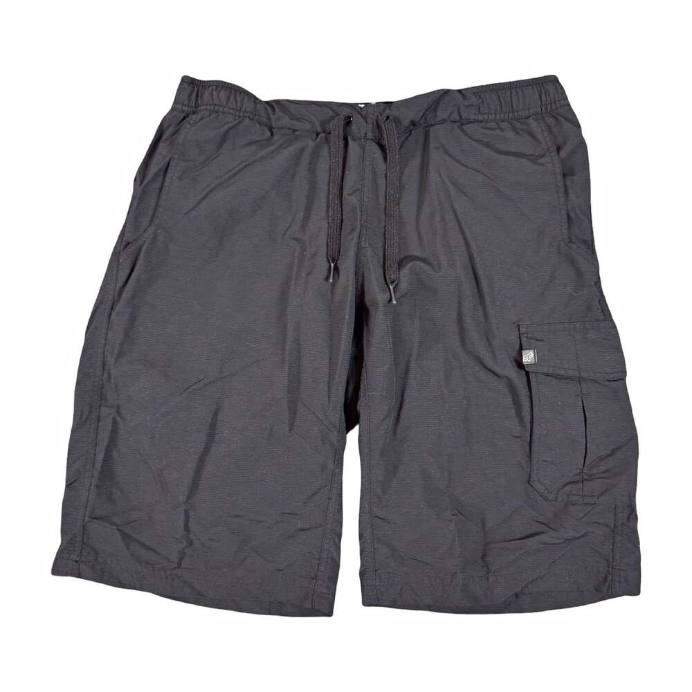 Fox Motorsport Men’s Black Cargo Shorts Padded Front Drawstring Size 34